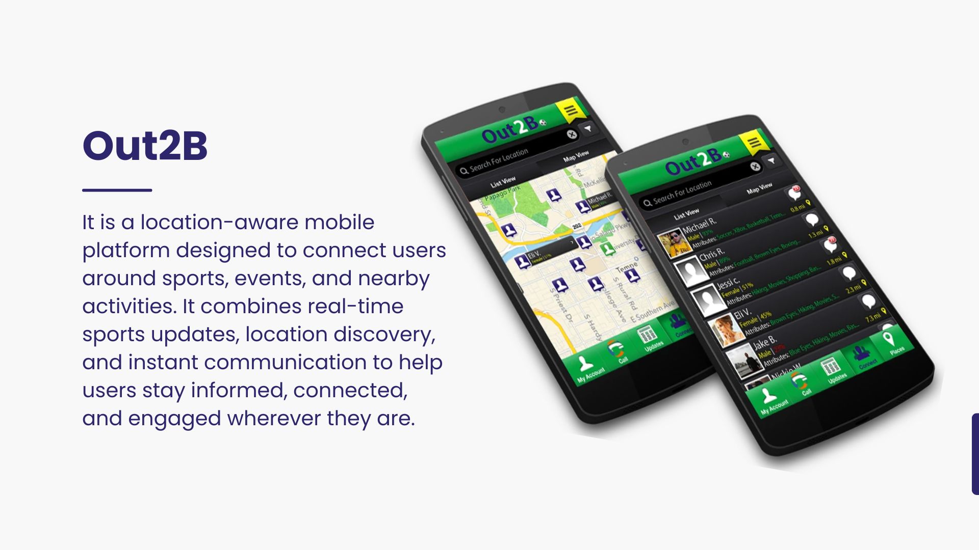 Out2B – Smart Location & Sports Companion